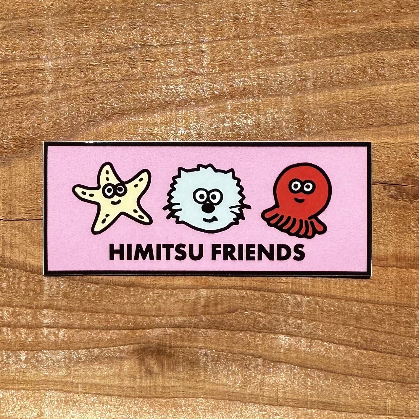 HIMITSU FRIENDSステッカー ピンク